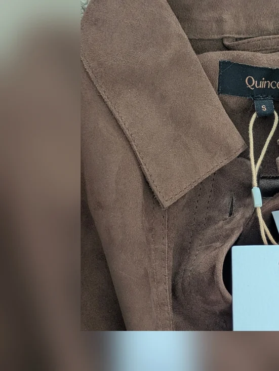 100% Suede Chore Jacket Brown Suede Women's Jacket - Picture 14 of 14